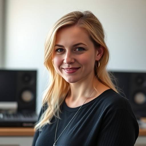Portrett av Astrid Olsen, musikkprodusent og medgründer