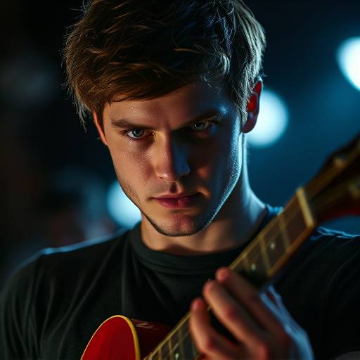 Portrett av Erik Nilsen, gitarist